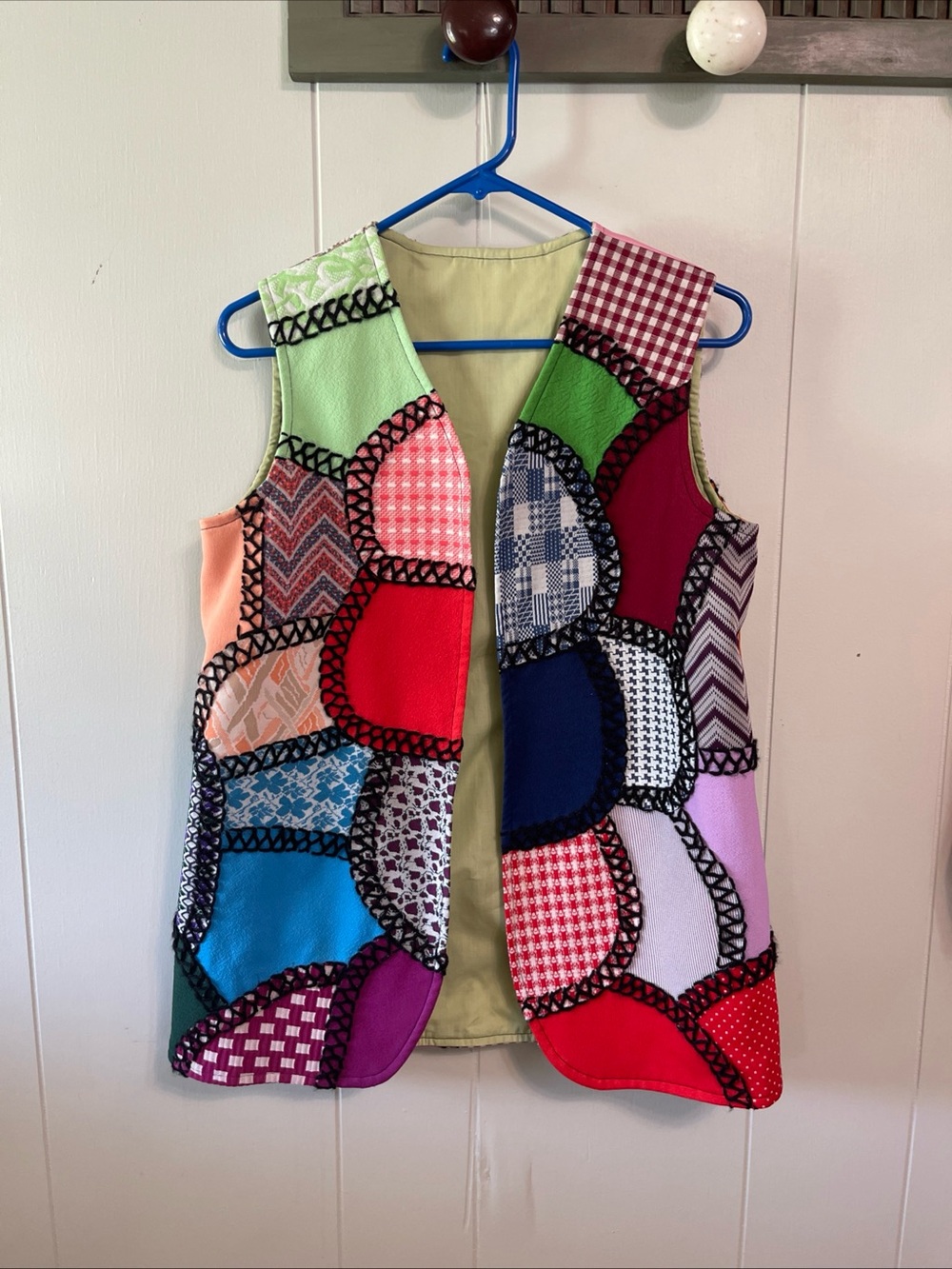Upcycled Quilt Vest, Boho Hippie Patchwork Grandmacore Cottagecore